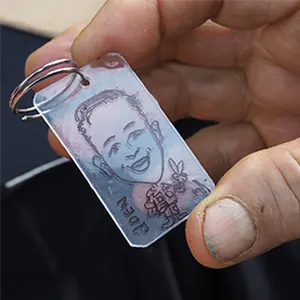 Shrink Caricature Keychain - Event Services Singapore