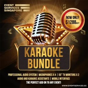 Events Karaoke Singapore Bundle - Karaoke for Events - Karaoke System Rental - Event Karaoke Set Rental - Event Services Singapore