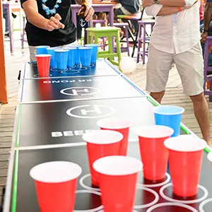 Beer Pong Table - Dinner and Dance - Carnivals-Funfairs - Children Events - Family Day - Pre-Event Activities - Event Services Singapore