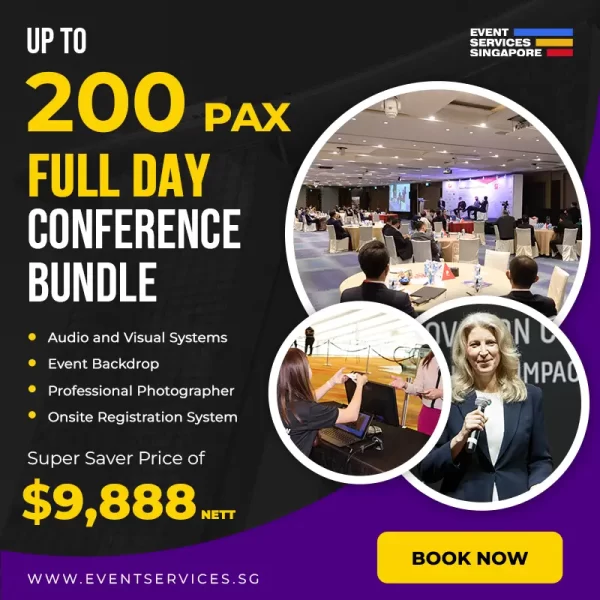 200 pax Full Day Conference Bundle - Event Services Singapore