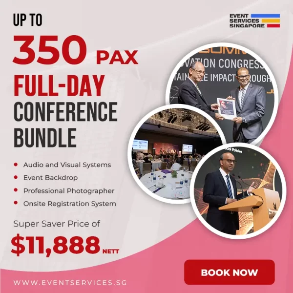 350 pax Full Day Conference Bundle - Event Services Singapore