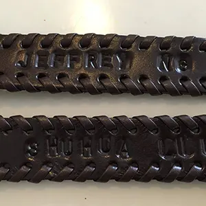 Customised Leather Keychain & Bracelet - Image 2