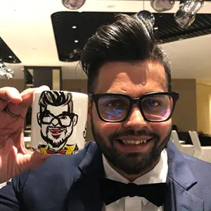 Mug Caricature - Event Services Singapore