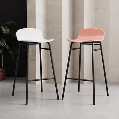 Form Bar Stool (White) - Furniture Rental - High Stools - Designer Furniture Rental - Event Services Singapore
