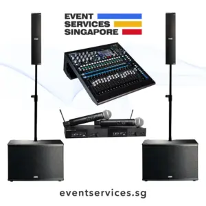 Comference Sound System Rental - 150 Pax - Audio System - Event Services Singapore