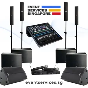 Comference Sound System Rental - 350 Pax - Audio System - Event Services Singapore