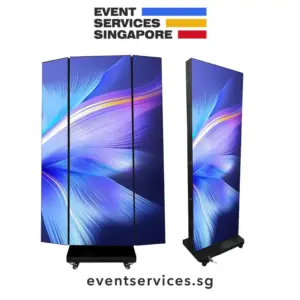 Tri-fold LED Display Screen Rental Singapore (1) - Event Services Singapore